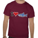 I heart shaaark T-shirt