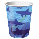 Shark party paper cups