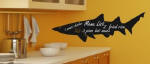 Shark Blackboard Foil Sticker